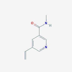 molecular formula C9H10N2O B8172344 N-Methyl-5-vinylnicotinamide 