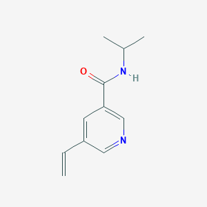 molecular formula C11H14N2O B8172351 N-Isopropyl-5-vinylnicotinamide 