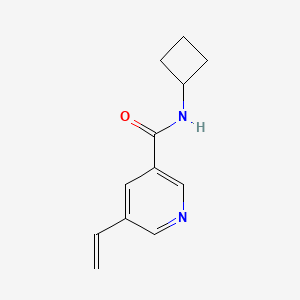 molecular formula C12H14N2O B8172362 N-Cyclobutyl-5-vinylnicotinamide 