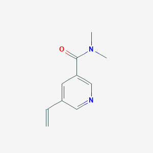 molecular formula C10H12N2O B8172371 N,N-Dimethyl-5-vinylnicotinamide 