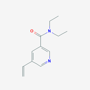 molecular formula C12H16N2O B8172375 N,N-Diethyl-5-vinylnicotinamide 