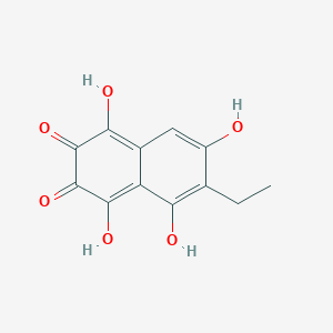 molecular formula C12H10O6 B081724 6-Ethyl-2,3,7-trihydroxyjuglone CAS No. 13378-99-9