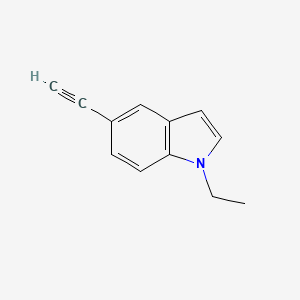 molecular formula C12H11N B8172401 1-Ethyl-5-ethynyl-1H-indole 