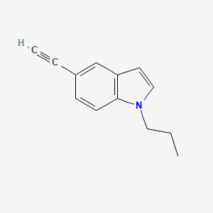molecular formula C13H13N B8172416 5-Ethynyl-1-propyl-1H-indole 