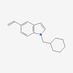 molecular formula C17H21N B8172434 1-(Cyclohexylmethyl)-5-vinyl-1H-indole 