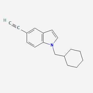 molecular formula C17H19N B8172439 1-(Cyclohexylmethyl)-5-ethynyl-1H-indole 