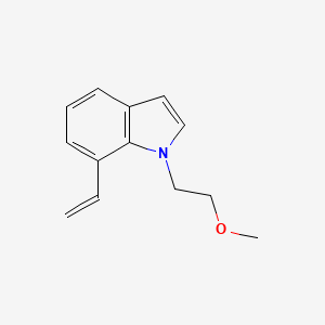 molecular formula C13H15NO B8172466 1-(2-Methoxyethyl)-7-vinyl-1H-indole 