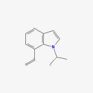 molecular formula C13H15N B8172483 1-Isopropyl-7-vinyl-1H-indole 