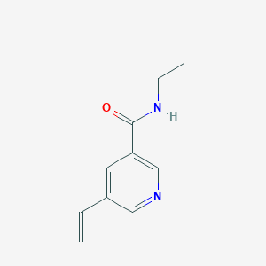 molecular formula C11H14N2O B8172498 N-propyl-5-vinylnicotinamide 