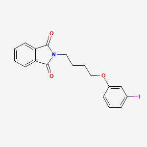 molecular formula C18H16INO3 B8172515 2-(4-(3-Iodophenoxy)butyl)isoindoline-1,3-dione 