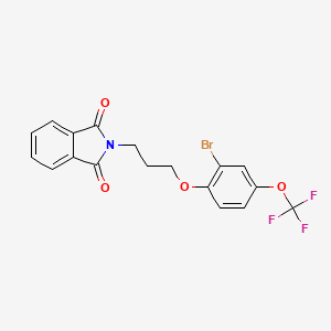 2-(3-(2-Bromo-4-(trifluoromethoxy)phenoxy)propyl)isoindoline-1,3-dione