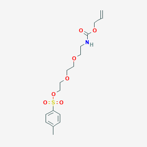 molecular formula C17H25NO7S B8172539 10-Oxo-3,6,11-trioxa-9-azatetradec-13-en-1-yl 4-methylbenzenesulfonate 