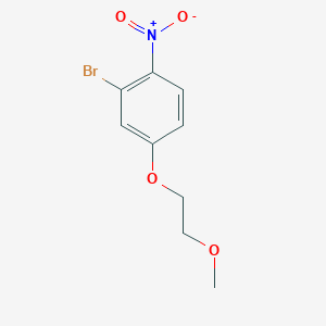 molecular formula C9H10BrNO4 B8172542 2-Bromo-4-(2-methoxyethoxy)-1-nitrobenzene 