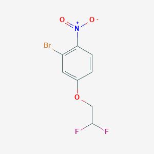 molecular formula C8H6BrF2NO3 B8172547 2-Bromo-4-(2,2-difluoroethoxy)-1-nitrobenzene 