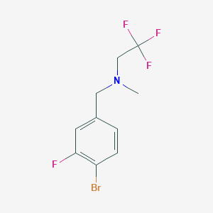 molecular formula C10H10BrF4N B8172551 N-(4-bromo-3-fluorobenzyl)-2,2,2-trifluoro-N-methylethanamine 