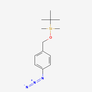 molecular formula C13H21N3OSi B8172566 ((4-Azidobenzyl)oxy)(tert-butyl)dimethylsilane 