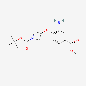 tert-Butyl 3-(2-amino-4-(ethoxycarbonyl)phenoxy)azetidine-1-carboxylate