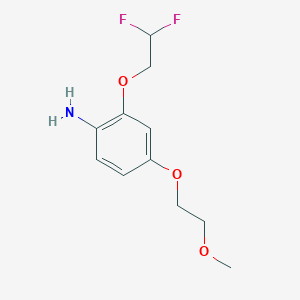 2-(2,2-Difluoroethoxy)-4-(2-methoxyethoxy)aniline