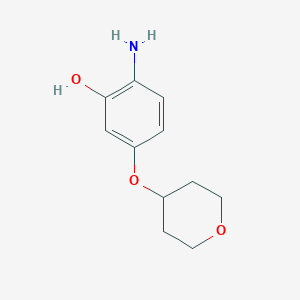 2-Amino-5-((tetrahydro-2H-pyran-4-yl)oxy)phenol