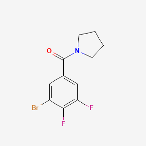 molecular formula C11H10BrF2NO B8172723 (3-Bromo-4,5-difluorophenyl)(pyrrolidin-1-yl)methanone 