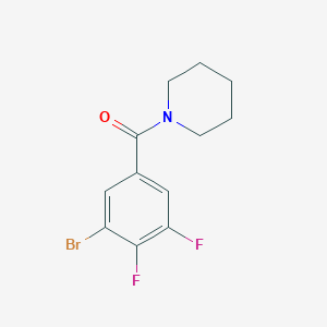 molecular formula C12H12BrF2NO B8172737 (3-Bromo-4,5-difluorophenyl)(piperidin-1-yl)methanone 