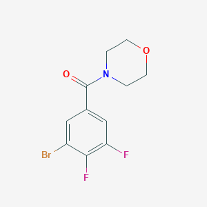 molecular formula C11H10BrF2NO2 B8172743 (3-Bromo-4,5-difluorophenyl)(morpholino)methanone 