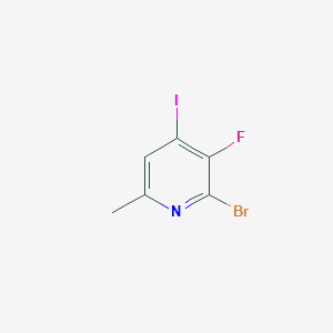 molecular formula C6H4BrFIN B8172758 2-Bromo-3-fluoro-4-iodo-6-methylpyridine 