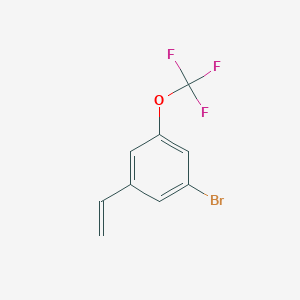 molecular formula C9H6BrF3O B8172906 1-Bromo-3-(trifluoromethoxy)-5-vinylbenzene 