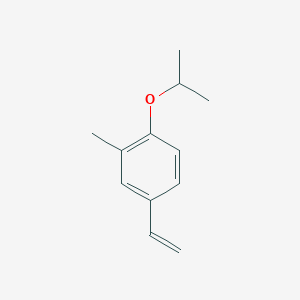 molecular formula C12H16O B8172957 1-Isopropoxy-2-methyl-4-vinylbenzene 