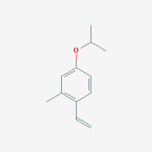 molecular formula C12H16O B8172963 4-Isopropoxy-2-methyl-1-vinylbenzene 