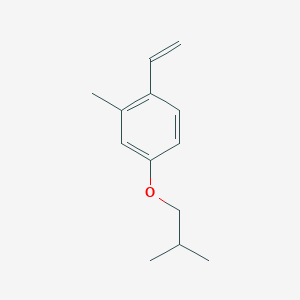 molecular formula C13H18O B8172970 4-Isobutoxy-2-methyl-1-vinylbenzene 