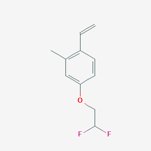 molecular formula C11H12F2O B8172978 4-(2,2-Difluoroethoxy)-2-methyl-1-vinylbenzene 