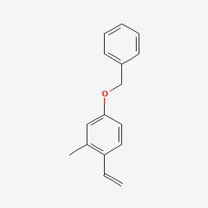 molecular formula C16H16O B8172992 4-(Benzyloxy)-2-methyl-1-vinylbenzene 