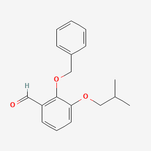 molecular formula C18H20O3 B8173034 2-(Benzyloxy)-3-(isobutyloxy)benzaldehyde 