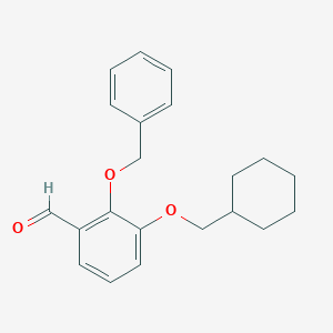 2-(Benzyloxy)-3-(cyclohexylmethoxy)benzaldehyde