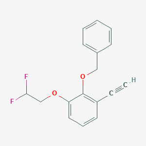molecular formula C17H14F2O2 B8173079 2-(Benzyloxy)-1-(2,2-difluoroethoxy)-3-ethynylbenzene 