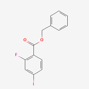 molecular formula C14H10FIO2 B8173120 Benzyl 2-fluoro-4-iodobenzoate 