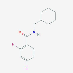 molecular formula C14H17FINO B8173127 N-(Cyclohexylmethyl)-2-fluoro-4-iodobenzamide 