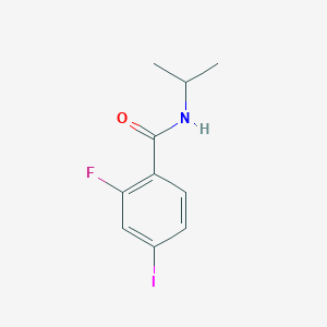 molecular formula C10H11FINO B8173136 2-Fluoro-4-iodo-N-isopropylbenzamide 