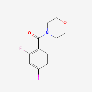 molecular formula C11H11FINO2 B8173178 (2-Fluoro-4-iodophenyl)(morpholino)methanone 