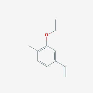 molecular formula C11H14O B8173266 2-Ethoxy-1-methyl-4-vinylbenzene 