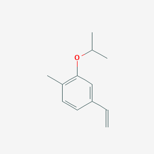 molecular formula C12H16O B8173270 2-Isopropoxy-1-methyl-4-vinylbenzene 