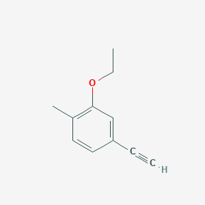 molecular formula C11H12O B8173276 2-Ethoxy-4-ethynyl-1-methylbenzene 