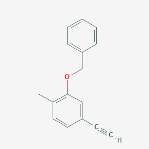 molecular formula C16H14O B8173278 2-(Benzyloxy)-4-ethynyl-1-methylbenzene 