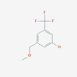 molecular formula C9H8BrF3O B8173297 1-Bromo-3-(methoxymethyl)-5-(trifluoromethyl)benzene 