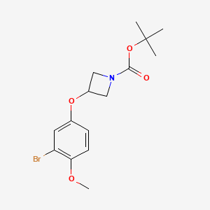 molecular formula C15H20BrNO4 B8173358 tert-Butyl 3-(3-bromo-4-methoxyphenoxy)azetidine-1-carboxylate 