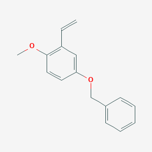 molecular formula C16H16O2 B8173362 4-(Benzyloxy)-1-methoxy-2-vinylbenzene 