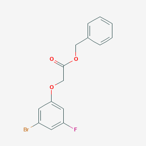 molecular formula C15H12BrFO3 B8173373 Benzyl 2-(3-bromo-5-fluorophenoxy)acetate 