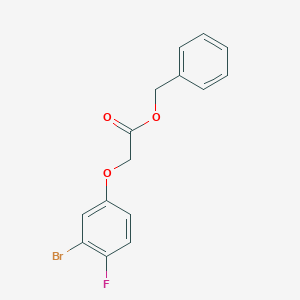 molecular formula C15H12BrFO3 B8173377 Benzyl 2-(3-bromo-4-fluorophenoxy)acetate 