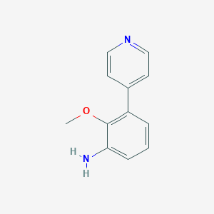 molecular formula C12H12N2O B8173406 2-Methoxy-3-(pyridin-4-yl)aniline 